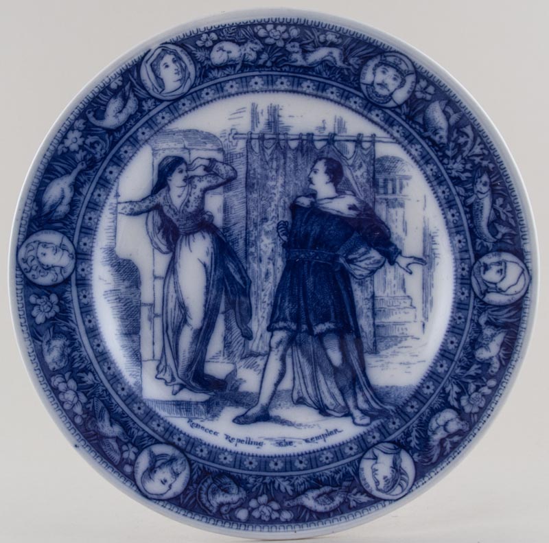 Plate Rebecca Repelling The Templar c1910